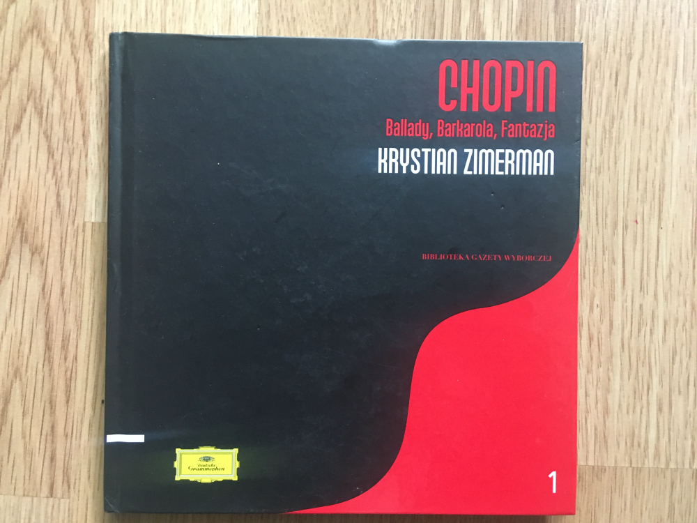 Książka z płyta Chopin Krystian Zimermann
