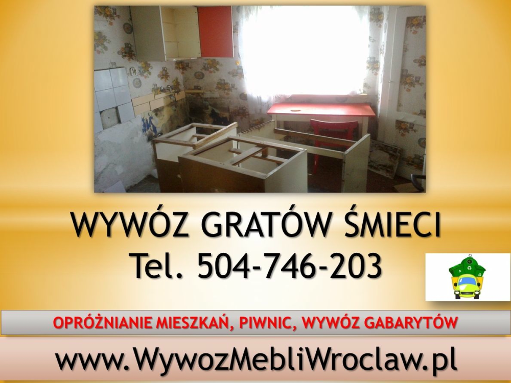 Kto wywozi meble we Wrocławiu, tel  504746203, wywóz mebli