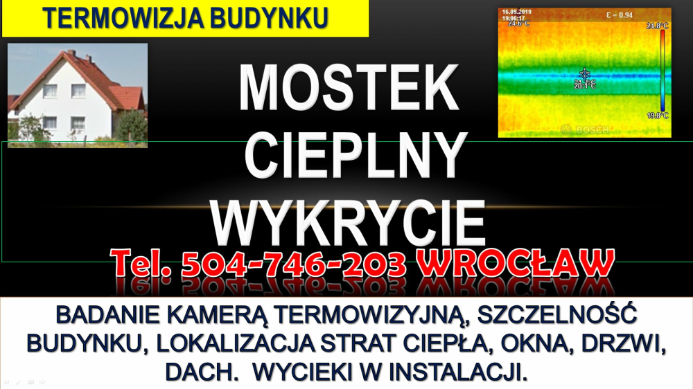 Lokalizacja przecieku na dachu, tel. 504-746-203. Wrocław.