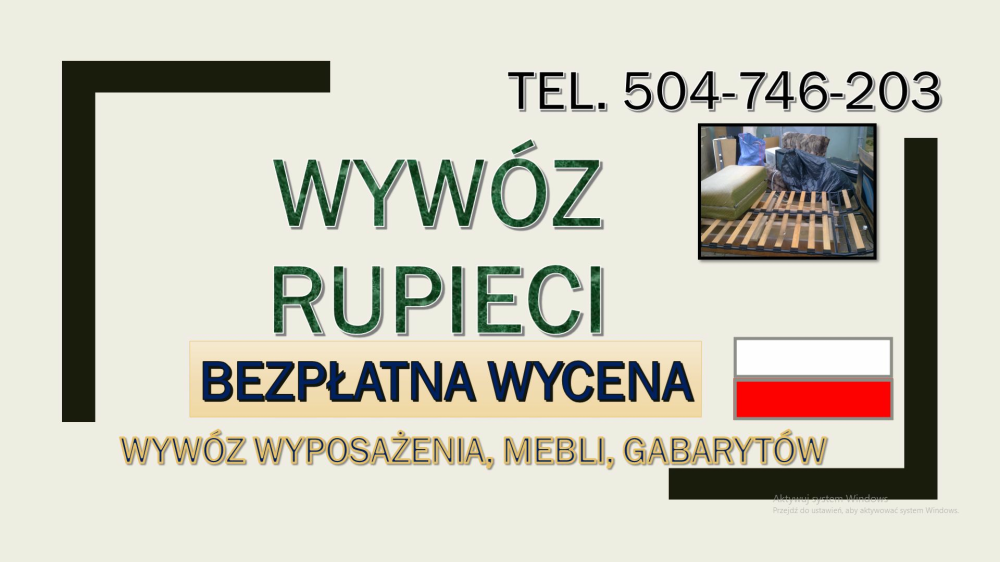 Opróżnianie mieszkań, cena, tel. 504-746-203, Wrocław