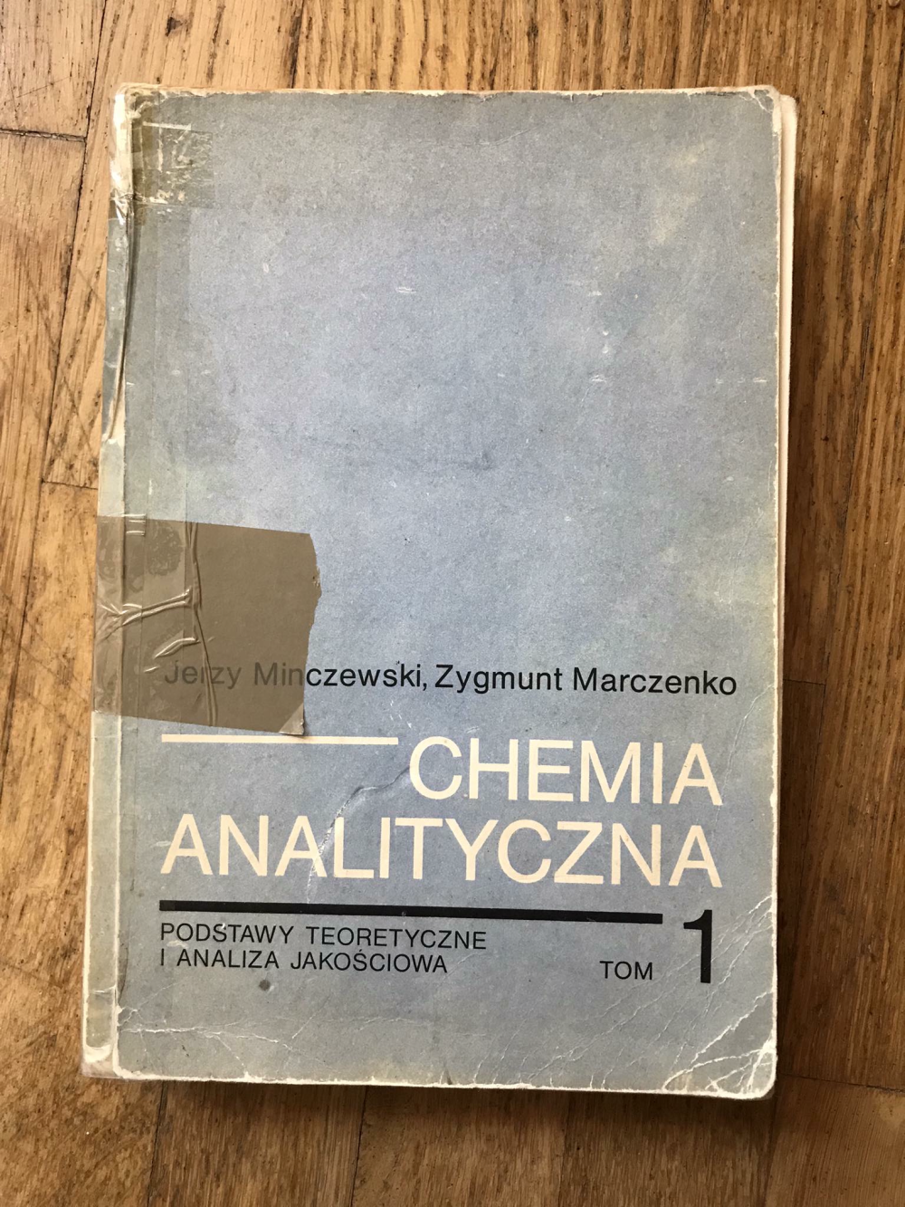 Podręcznik dla studentów książka chemia analityczna tom 1