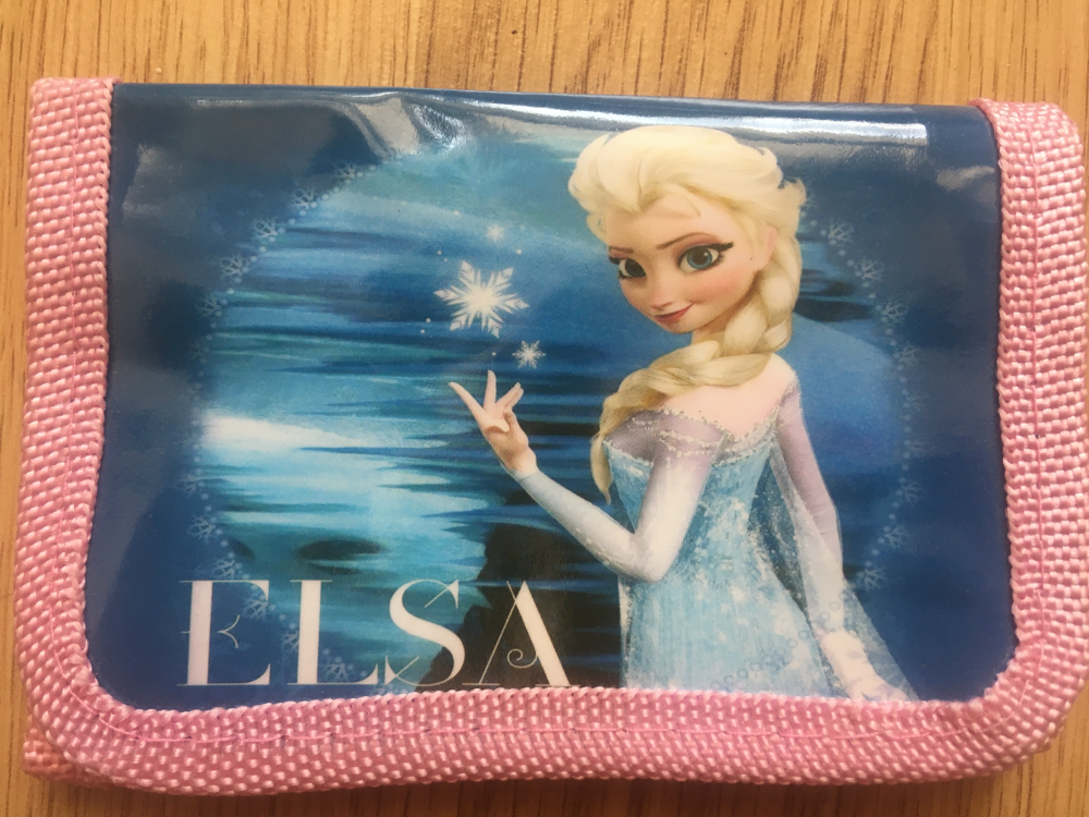 Portfel dziecięcy frozen Elsa bladoróżowy 