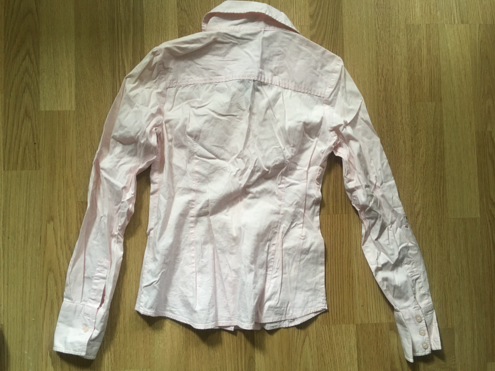 Różowa elegancka koszula damska zapinana bawełniana 34/36