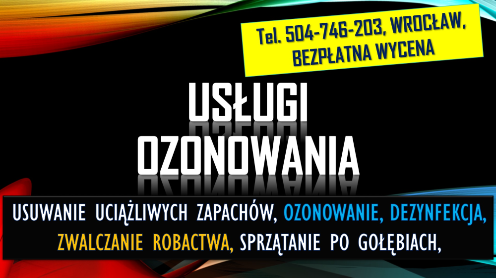 Usuwanie nieprzyjemnych zapachów, tel. 504-746-203, Wrocław,