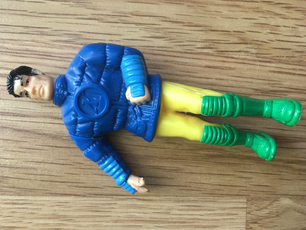Zabawka figurka superbohatera action man z Mcdonalds