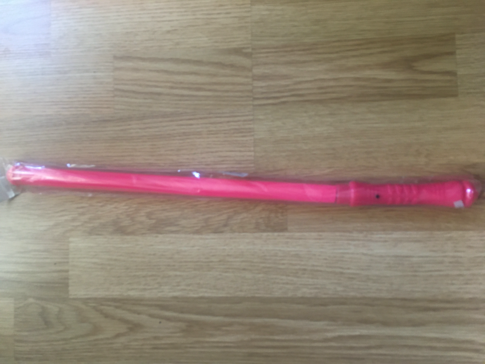 Zabawka miecz świetlny na baterie różowy fantastyka