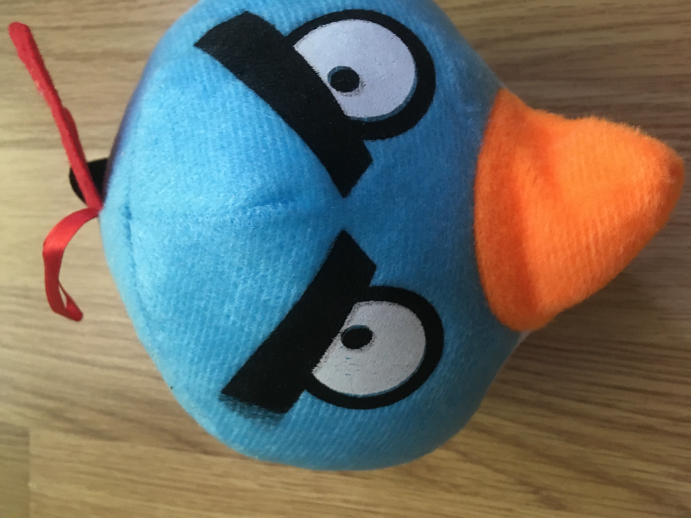 Zabawka mis przytulanka angry birds niebieski