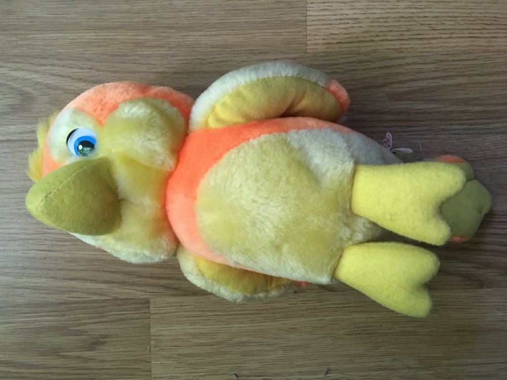 Zabawka mis przytulanka kolorowa duża papuga