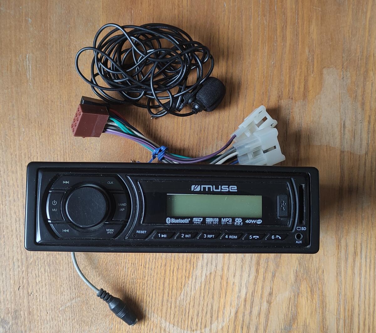 Radio samochodowe bluetooth z mikrofonem muse