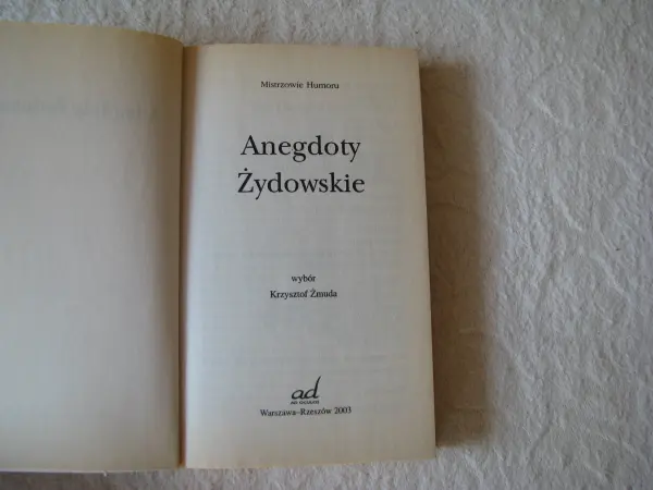 Anegdoty Żydowskie, Mistrzowie humoru, Krzysztof Żmuda 