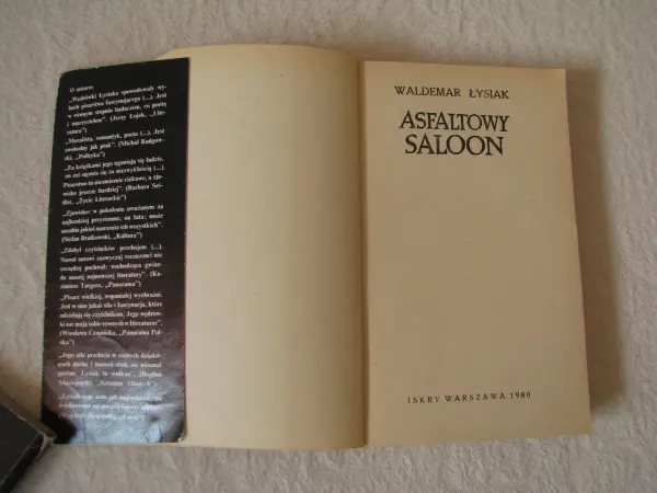 Asfaltowy saloon, Waldemar Łysiak, Wydanie I