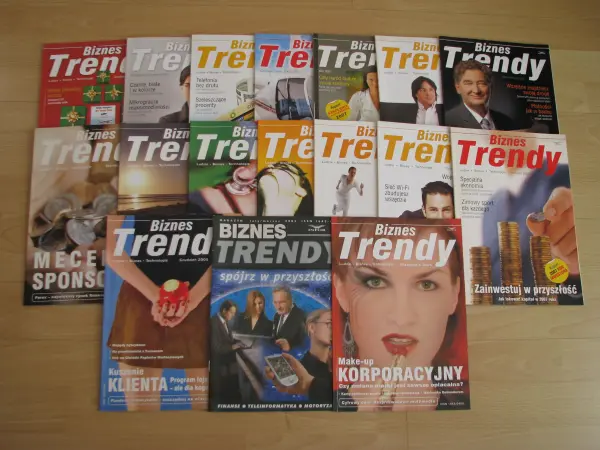 Biznes Trendy magazyn 2005r, 2006r i 2007r. 
