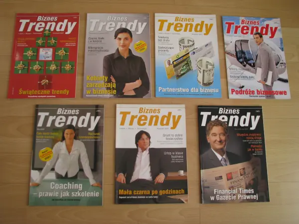 Biznes Trendy magazyn 2005r, 2006r i 2007r. 