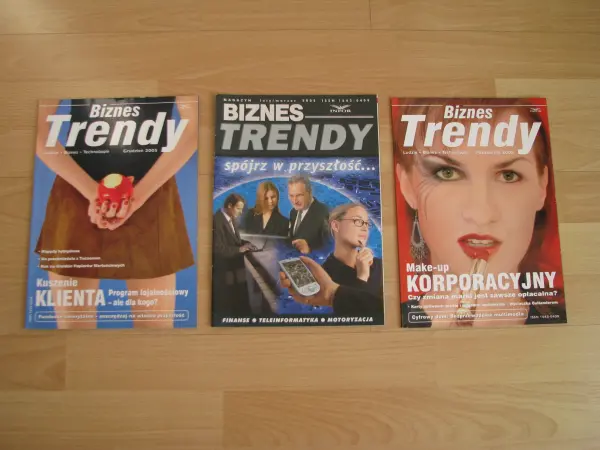 Biznes Trendy magazyn 2005r, 2006r i 2007r. 