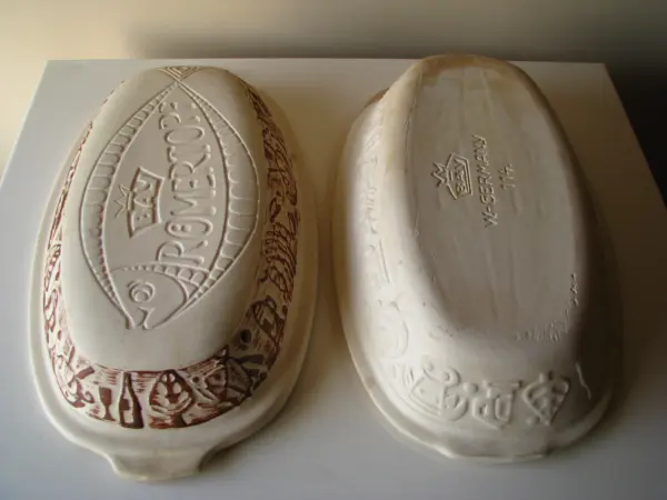 Brytfanka garnek rzymski do pieczenia nie szkliwiony owalny