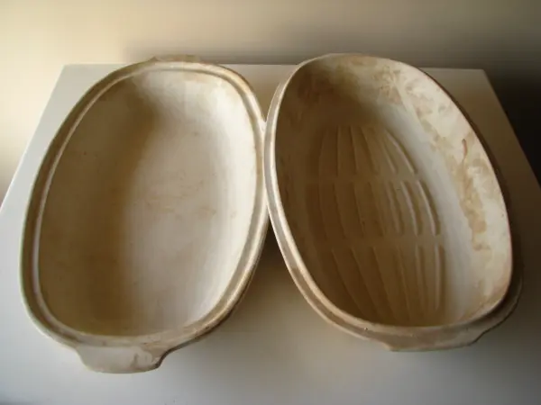 Brytfanka garnek rzymski do pieczenia nie szkliwiony owalny