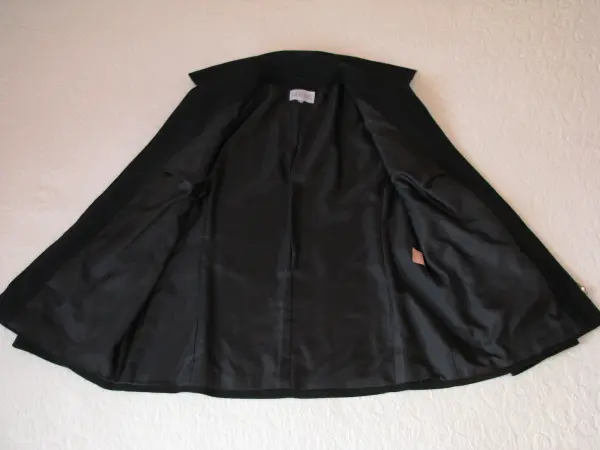 Czarny klasyczny żakiet na zamek marynarka blezer, r. 42 /XL