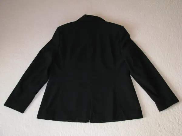 Czarny klasyczny żakiet na zamek marynarka blezer, r. 42 /XL