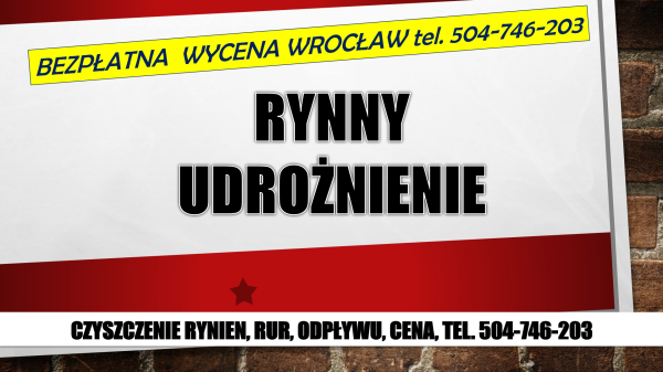 Czyszczenie rynien, cennik, tel. 504-746-203, Wrocław