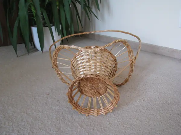 Dekoracyjny duży koszyk, kosz wiklinowy na kwiaty, osłonka