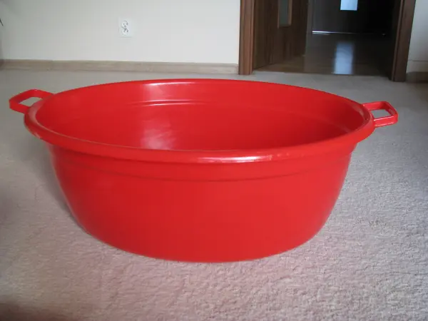 Duża miska wanienka owalna 74 cm 60 l na pranie miednica bal