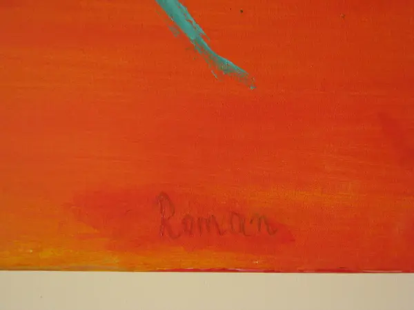 Duży obraz ręcznie malowany na płótnie 65x107 cm – Kosmiczna