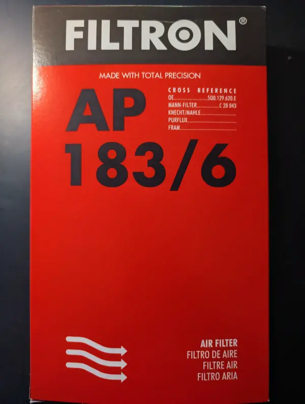 Filtr powietrza Filtron AP 183/6 