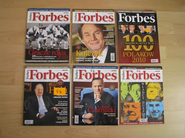 Forbes – miesięcznik 2010, 2015 i Forbes Life 2015r 