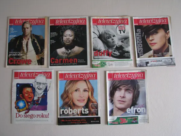 Gazeta telewizyjna TV - Gazeta Wyborcza z lat 2008 - 2009 