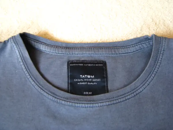 Granatowa koszulka Tatuum z żaglówką T-shirt rozm. M vintage