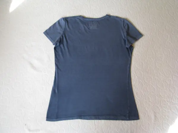 Granatowa koszulka Tatuum z żaglówką T-shirt rozm. M vintage