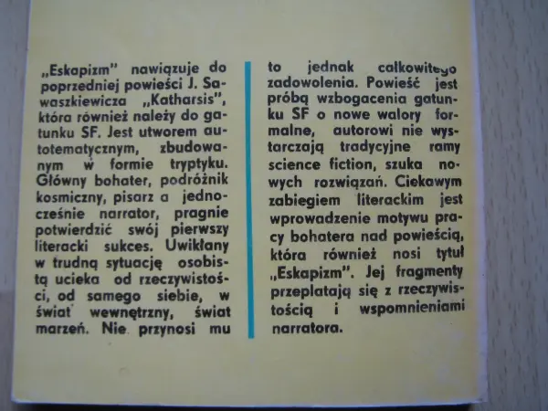 Jacek Sawaszkiewicz SF – Eskapizm 