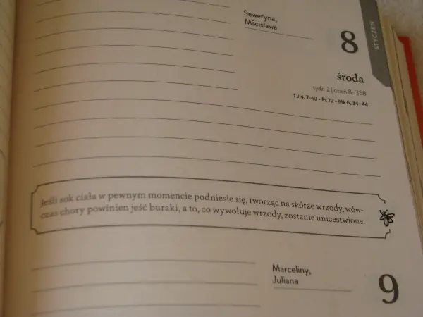 Kalendarz książkowy Rok ze Świętą Hildegardą 2020 