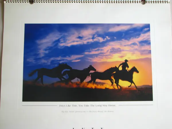 Kalendarz Marlboro Country 2001 r. 