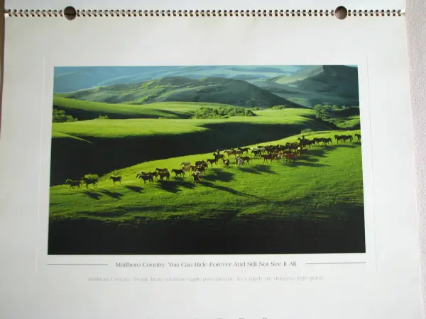 Kalendarz Marlboro Country 2001 r. 