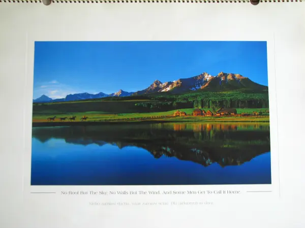 Kalendarz Marlboro Country 2001 r. 