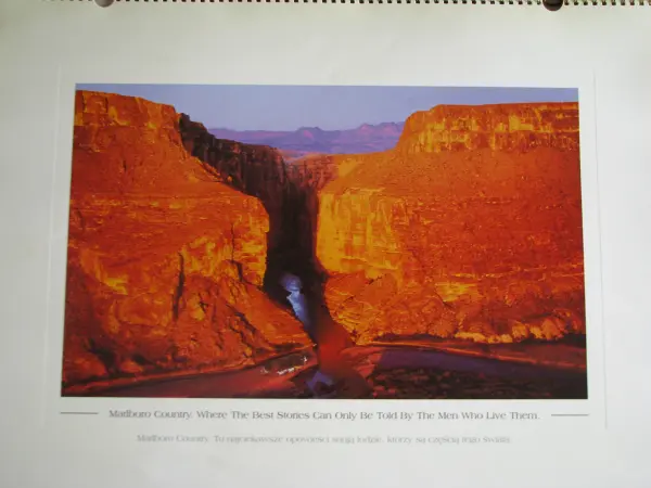 Kalendarz Marlboro Country 2001 r. 