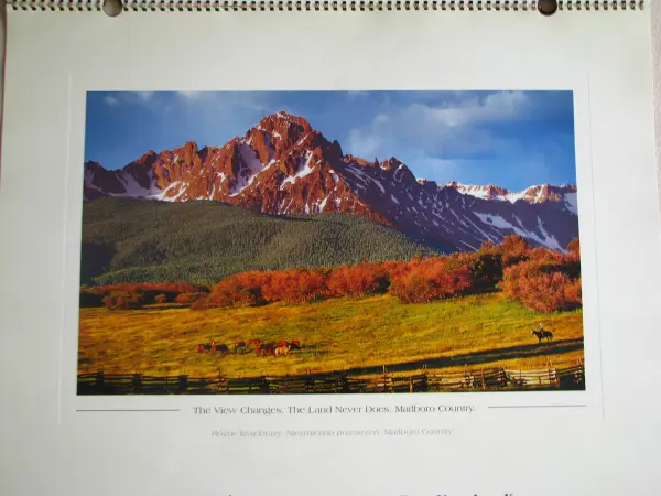 Kalendarz Marlboro Country 2001 r. 