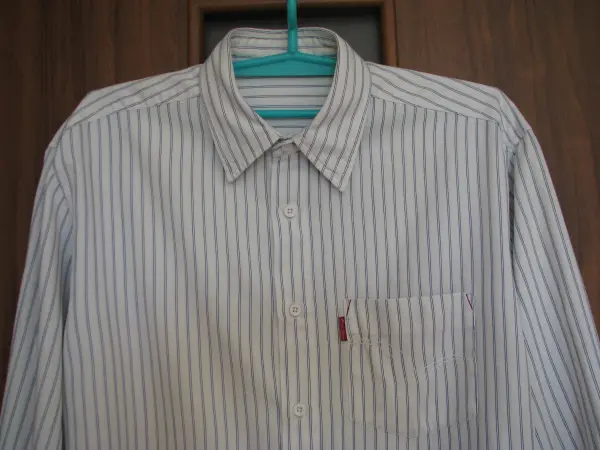 Koszula męska z długim rękawem, w paseczki, Lee Cooper, L  