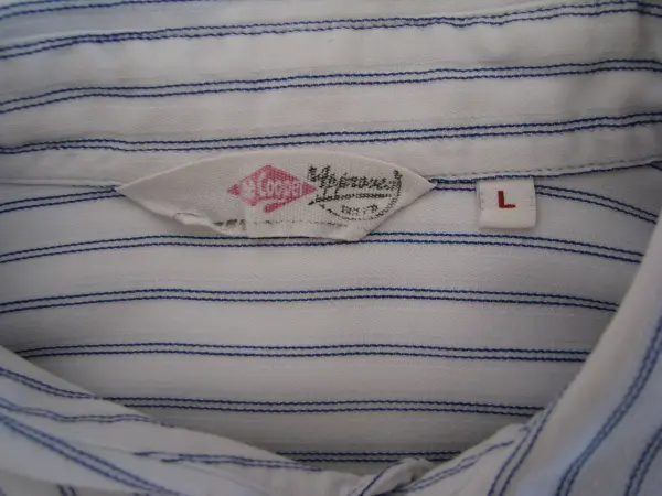 Koszula męska z długim rękawem, w paseczki, Lee Cooper, L  
