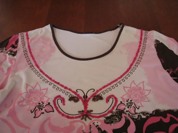 Koszulka damska bluzka z rękawem 3/4 r. M / L cekiny koralik