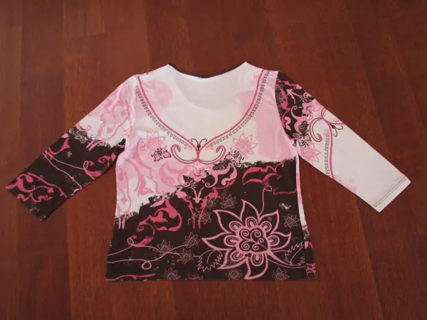 Koszulka damska bluzka z rękawem 3/4 r. M / L cekiny koralik