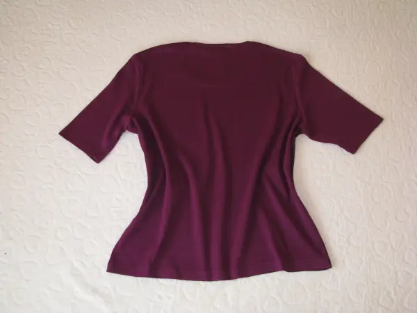 Koszulka OLSEN ze zdobieniami bluzka krótki rękaw T-shirt