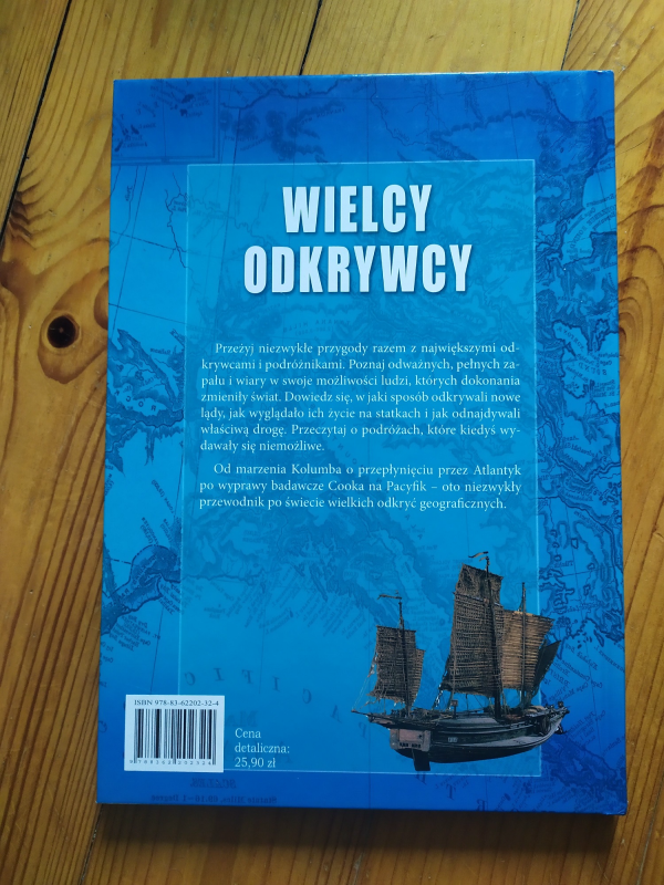 Książka edukacyjna wielcy odkrywcy wydawnictwo ibis