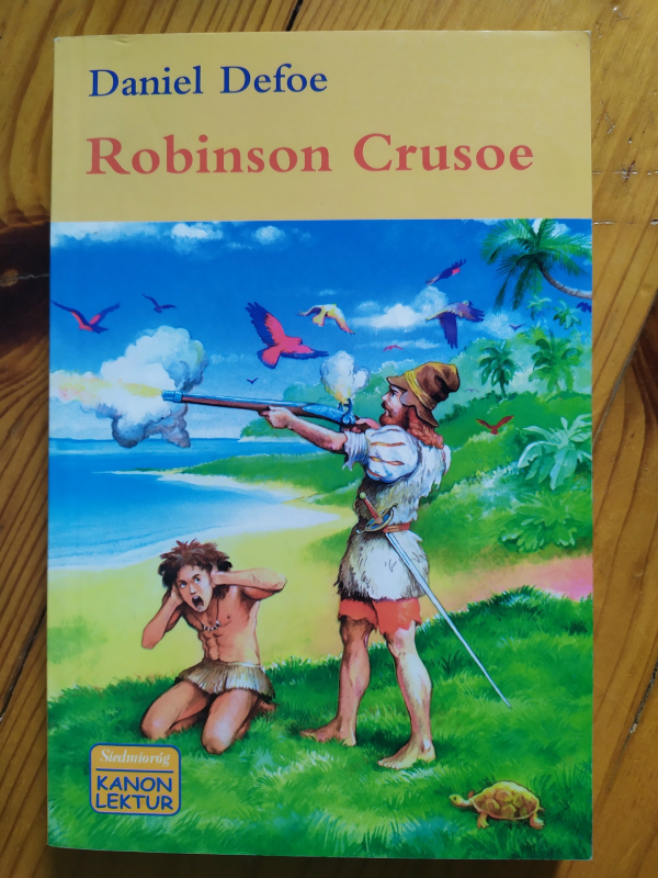 Książka Robinson Crusoe Daniel Defoe lektura szkolna miekka