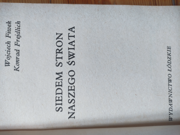 Książka Siedem stron naszego świata Fiwek Frejdlich 1983