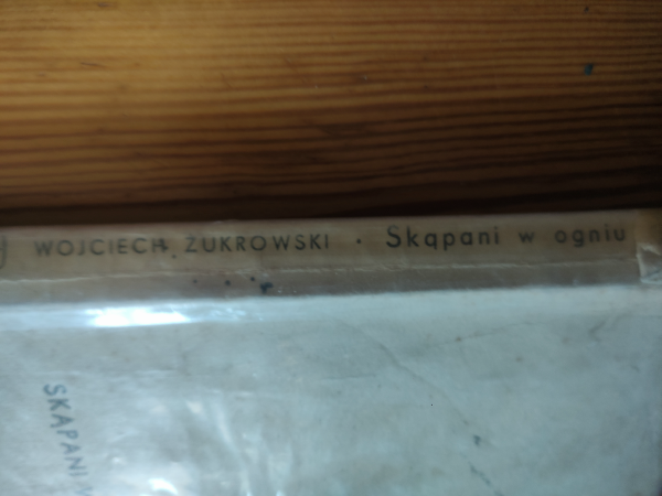 Książka Skąpani w ogniu Wojciech Żukrowski stara biblioteka 