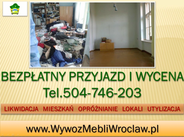 Kto wywozi meble we Wrocławiu, tel  504746203, wywóz mebli