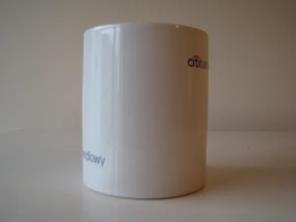 Kubek porcelanowy z napisem Citi Bank Handlowy