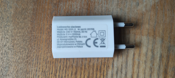 Ładowarka USB 5V 1A